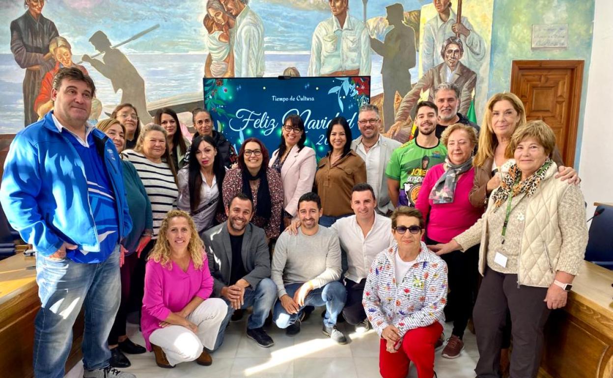 Acto de presentación de la programación navideña, este jueves en Rincón de la Victoria. 