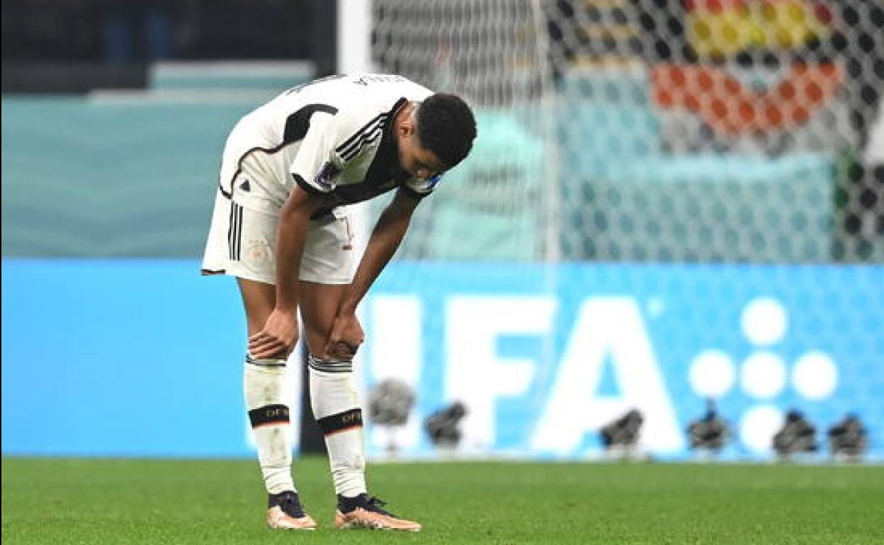 El jugador alemán Jamal Musiala después del partido ante Costa Rica. 