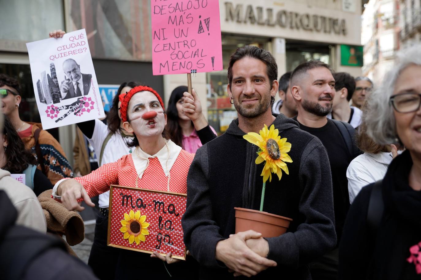 La Invisible, de protesta este sábado por Málaga. 