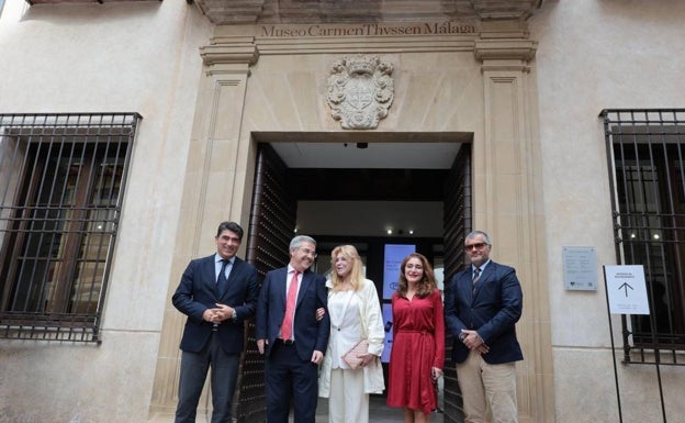 Javier Ferrer, José María García Urbano, Carmen Thyssen, Lourdes Moreno y Guillermo Cervera. 