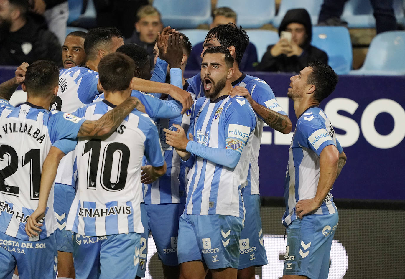 Partido de la Jornada 16 de LaLiga Smartbank, disputado en La Rosaleda