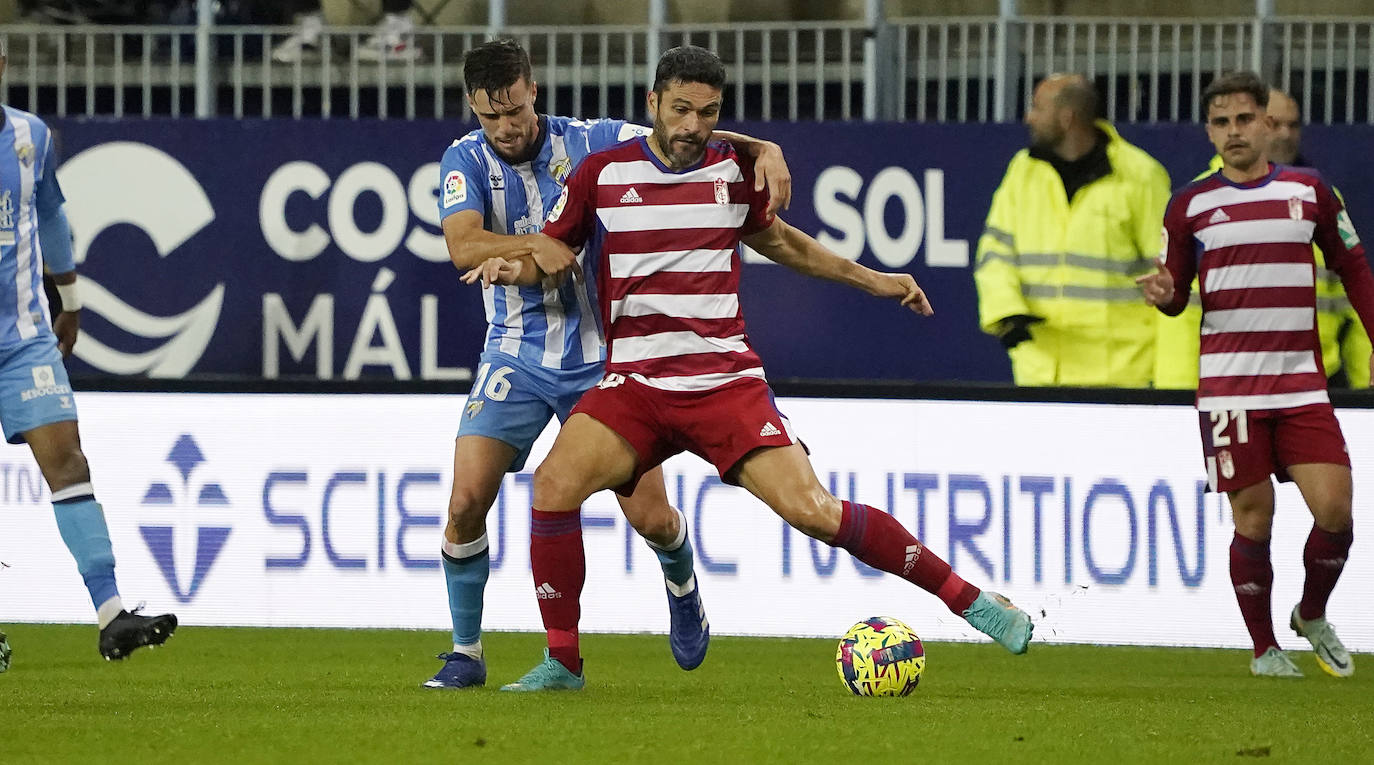 Partido de la Jornada 16 de LaLiga Smartbank, disputado en La Rosaleda