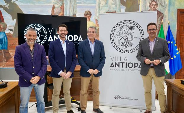 Acto de presentación de la nueva villa romana de Rincón de la Victoria. 