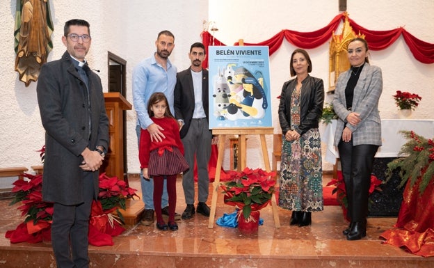 Acto de presentación del Belén Viviente de la Asociación de Vecinos de las Protegidas de Nerja. 