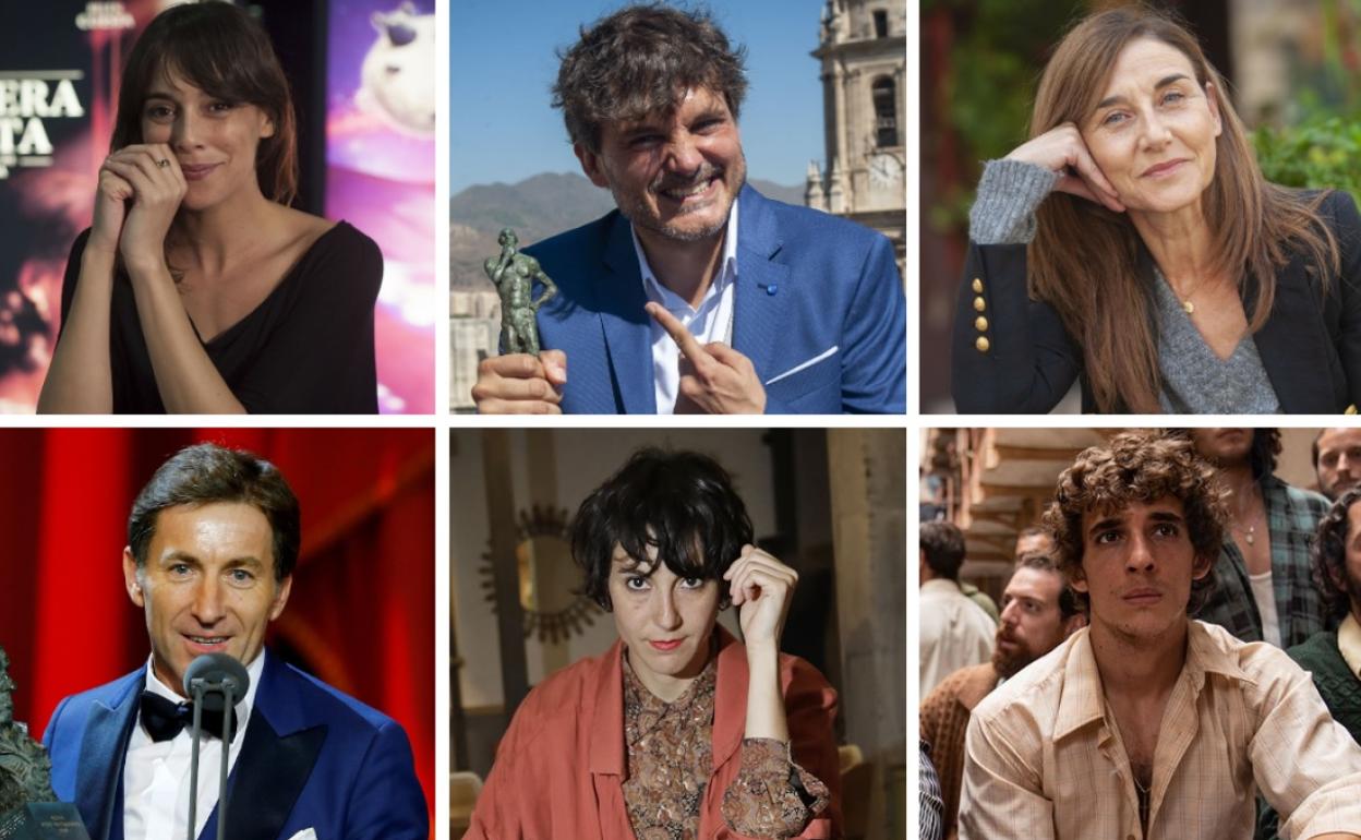 Los nominados Belén Cuesta, Salva Reina, Mona Martínez, Antonio de la Torre, Paloma Peñarrubía y Miguel Herrán. 