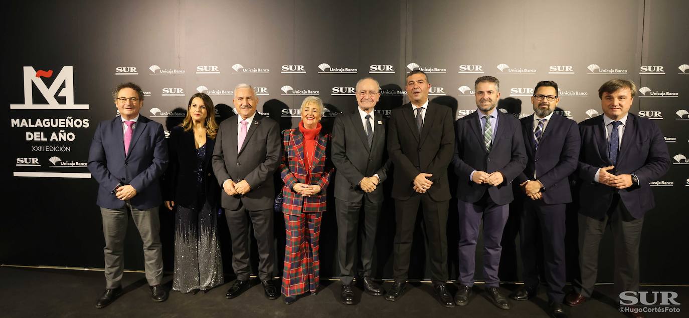 Invitados en el photocall de los premios Malagueños del Año 2022. 