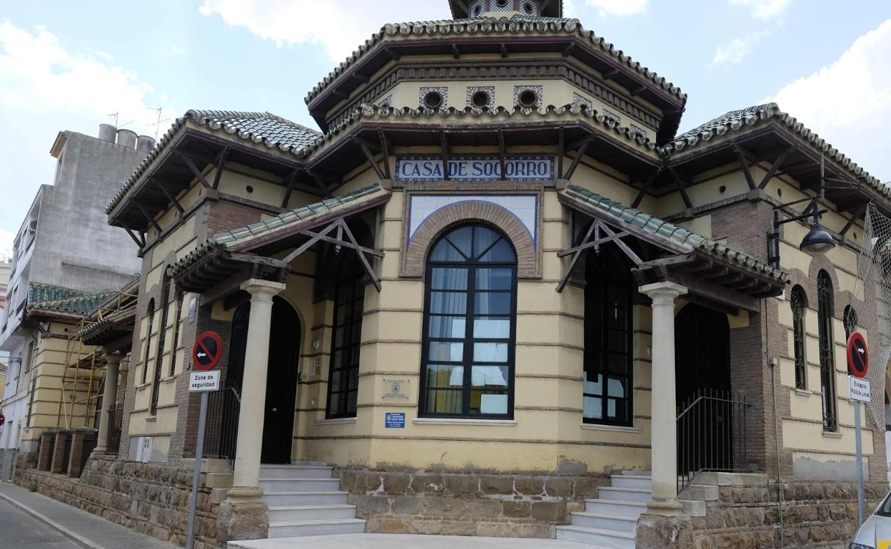 La antigua casa de socorro, ubicada en el Llano de la Trinidad, fue construida en 1918. 