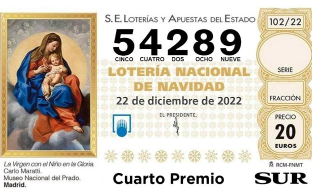 Lotería de Navidad 2022: El primer cuarto, el 54289, toca íntegro en Zaragoza