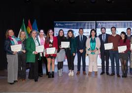 Premiados, en el acto celebrado en Mancha Real.