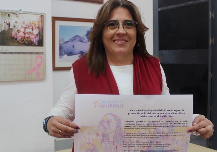 La vocal de Igualdad de la Mancomunidad Oriental, Aroa Palma, en la presentación, este miércoles.