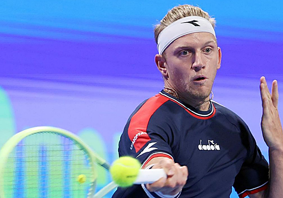 Alejandro Davidovich, en un golpe de derecha.