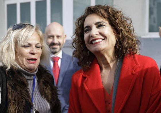 La ministra María Jesús Montero, este viernes en Málaga.