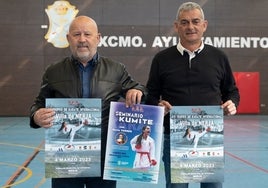 Juan Gallardo y Daniel Rivas, en la presentación del Trofeo Internacional de Nerja.