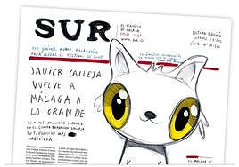 Un detalle de la portada de SUR de hoy viernes.