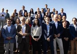 Candidatos en una docena de localidades malagueñas, con Inés Arrimadas y Edmundo Bal, el pasado noviembre en Sevilla.