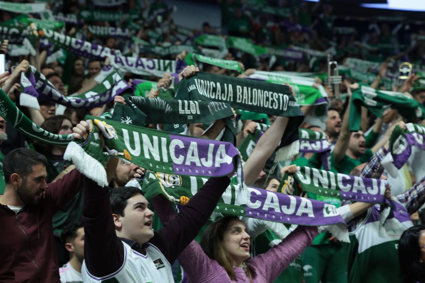 El Carpena vibra con la Copa del Unicaja