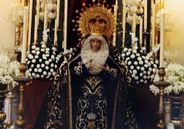 La Virgen de la Salud nada más llegar a San Pablo