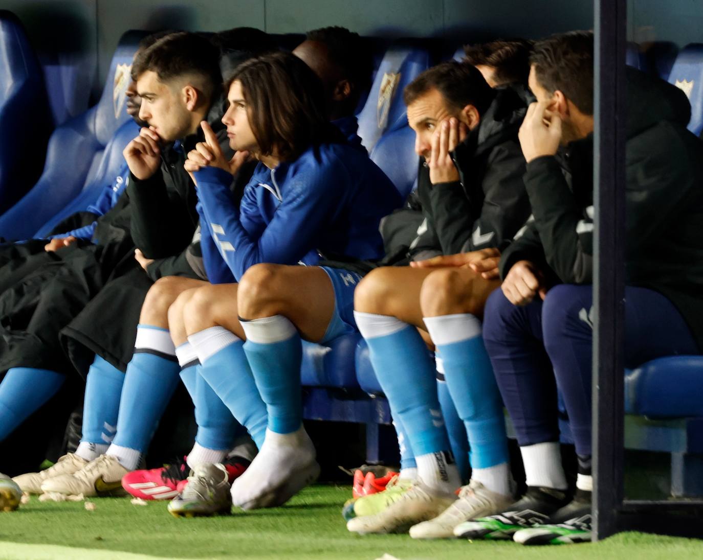 La derrota del Málaga ante el Racing, en imágenes