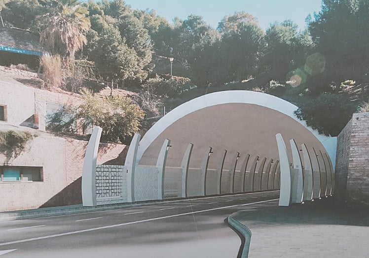 Recreación del proyecto licitado, con la supresión de un carril sentido Paseo del Parque.