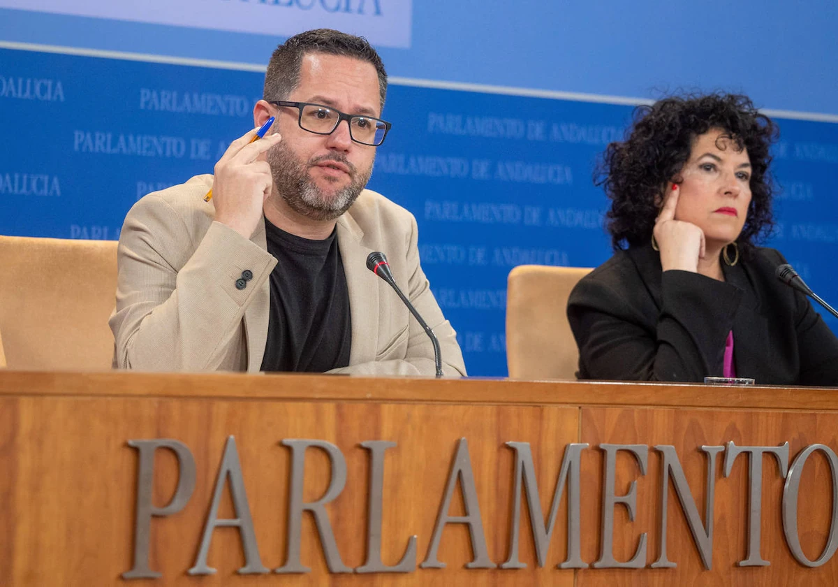 Los parlamentarios de Adelante, José Ignacio García y Maribel Mora.