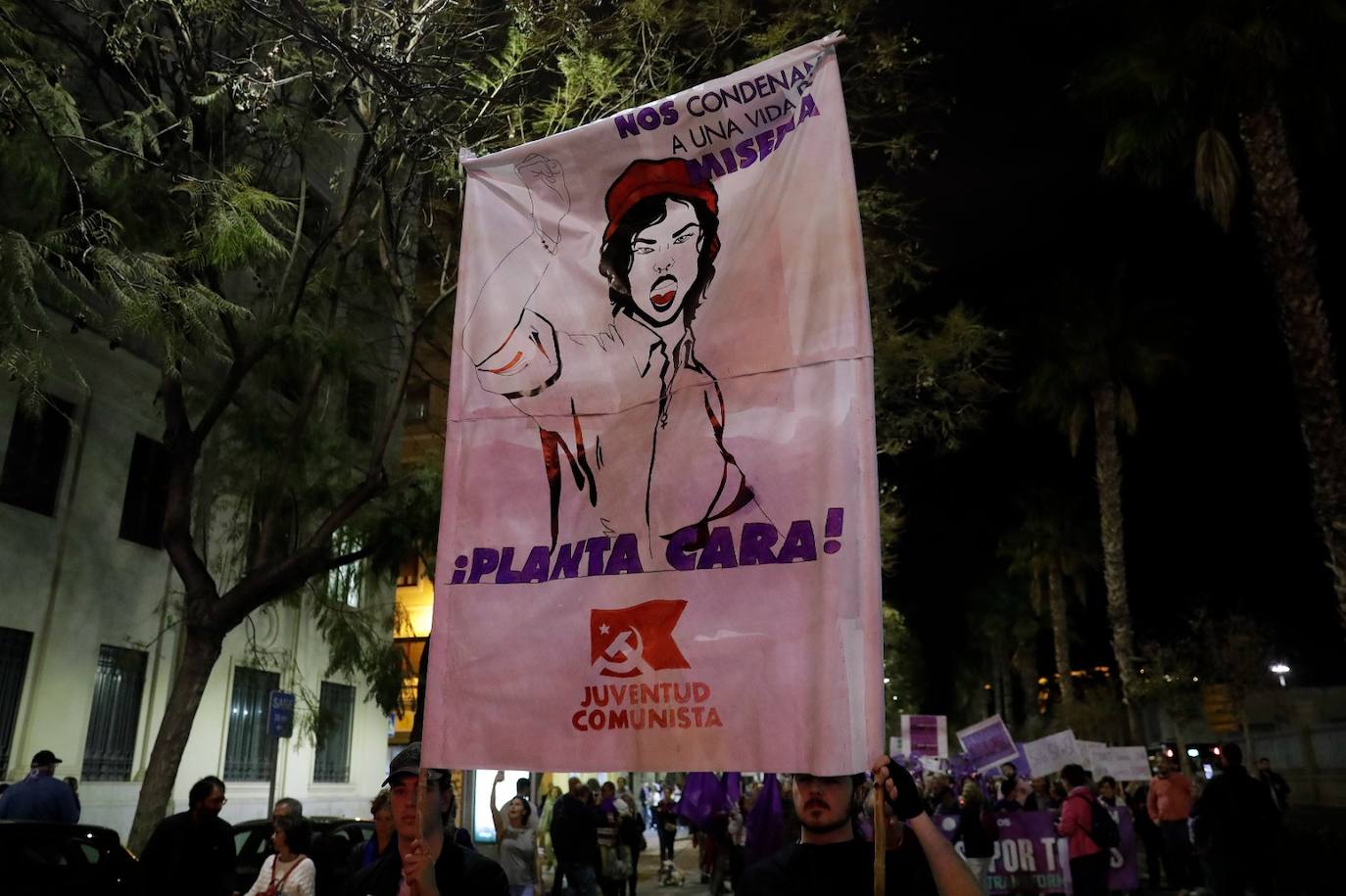 El feminismo malagueño ha marchado unido por los derechos de las mujeres