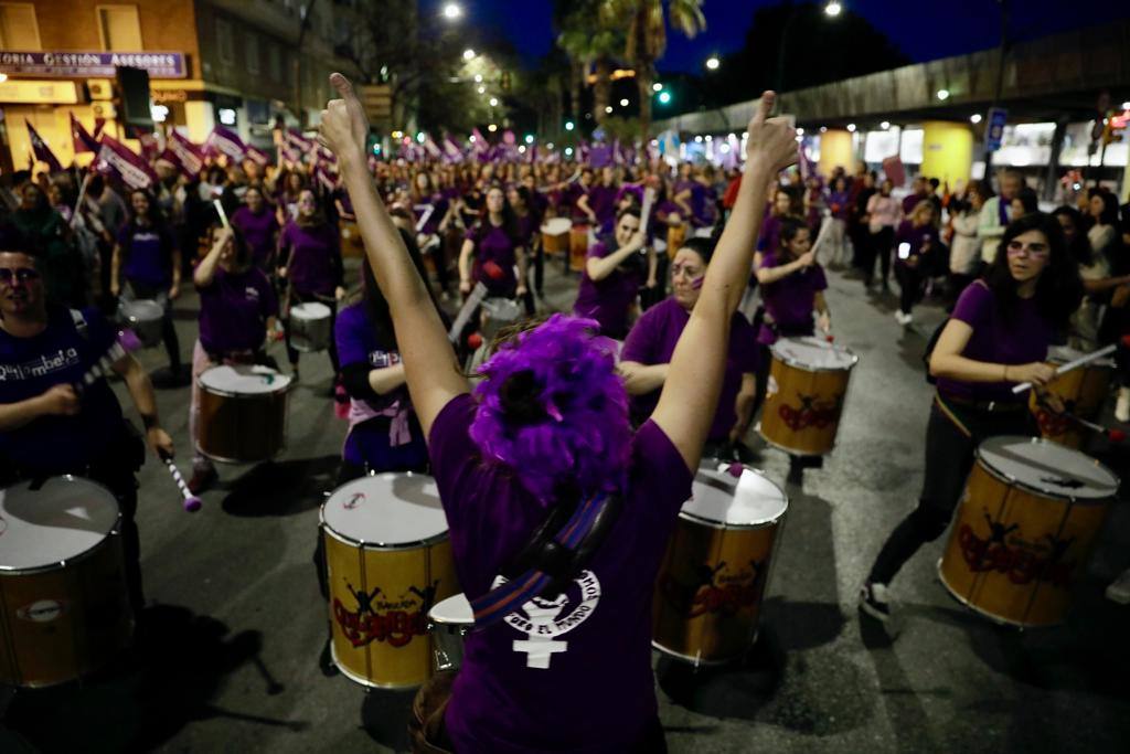 El feminismo malagueño ha marchado unido por los derechos de las mujeres