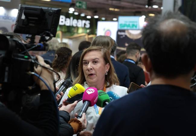 La secretaria general para el Turismo, Yolanda de Aguilar, este miércoles en la ITB