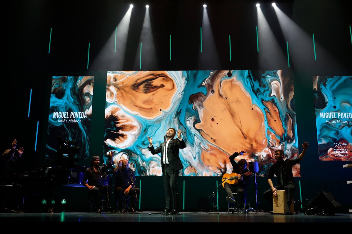 Miguel Poveda actuó en la gala inaugural