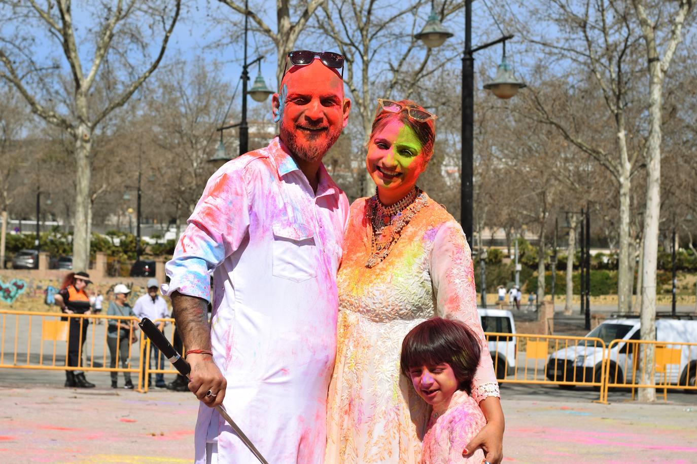 Celebración del Holi en Benalmádena este 12 de marzo. 