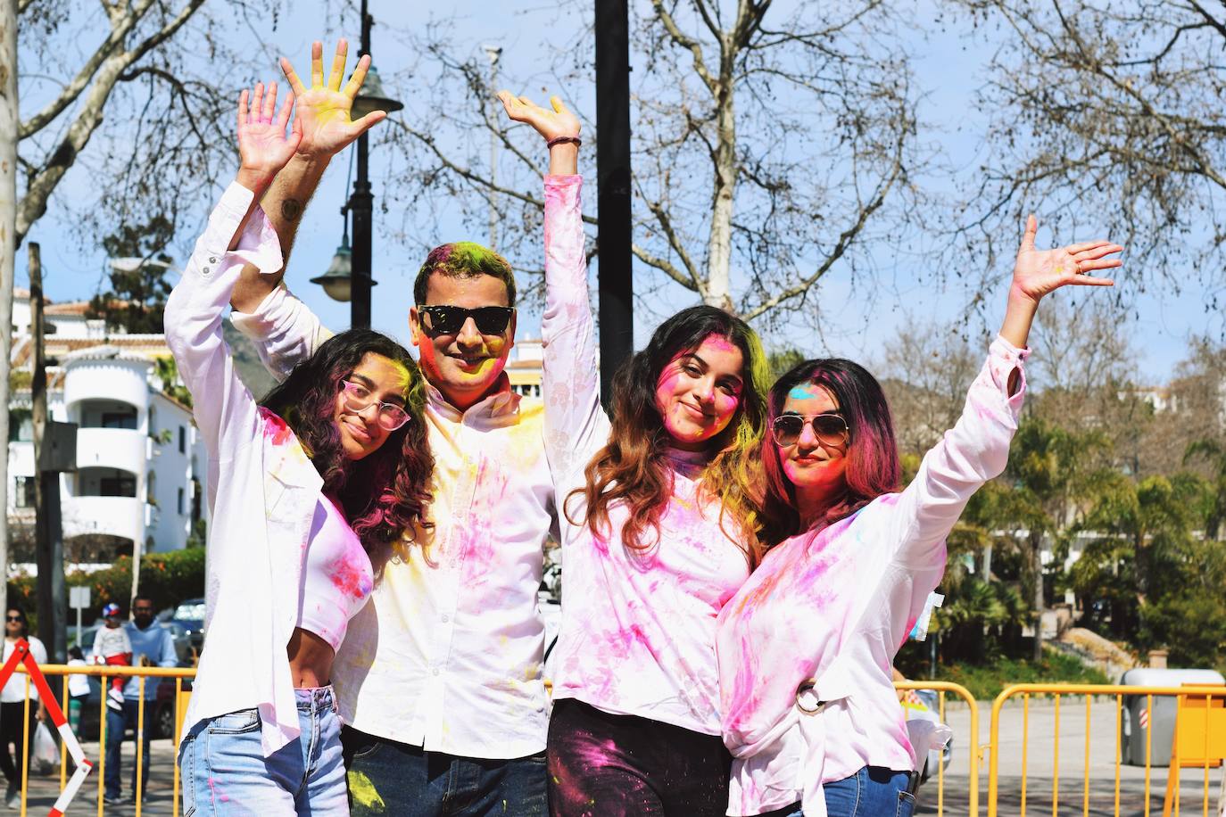 Celebración del Holi en Benalmádena este 12 de marzo. 