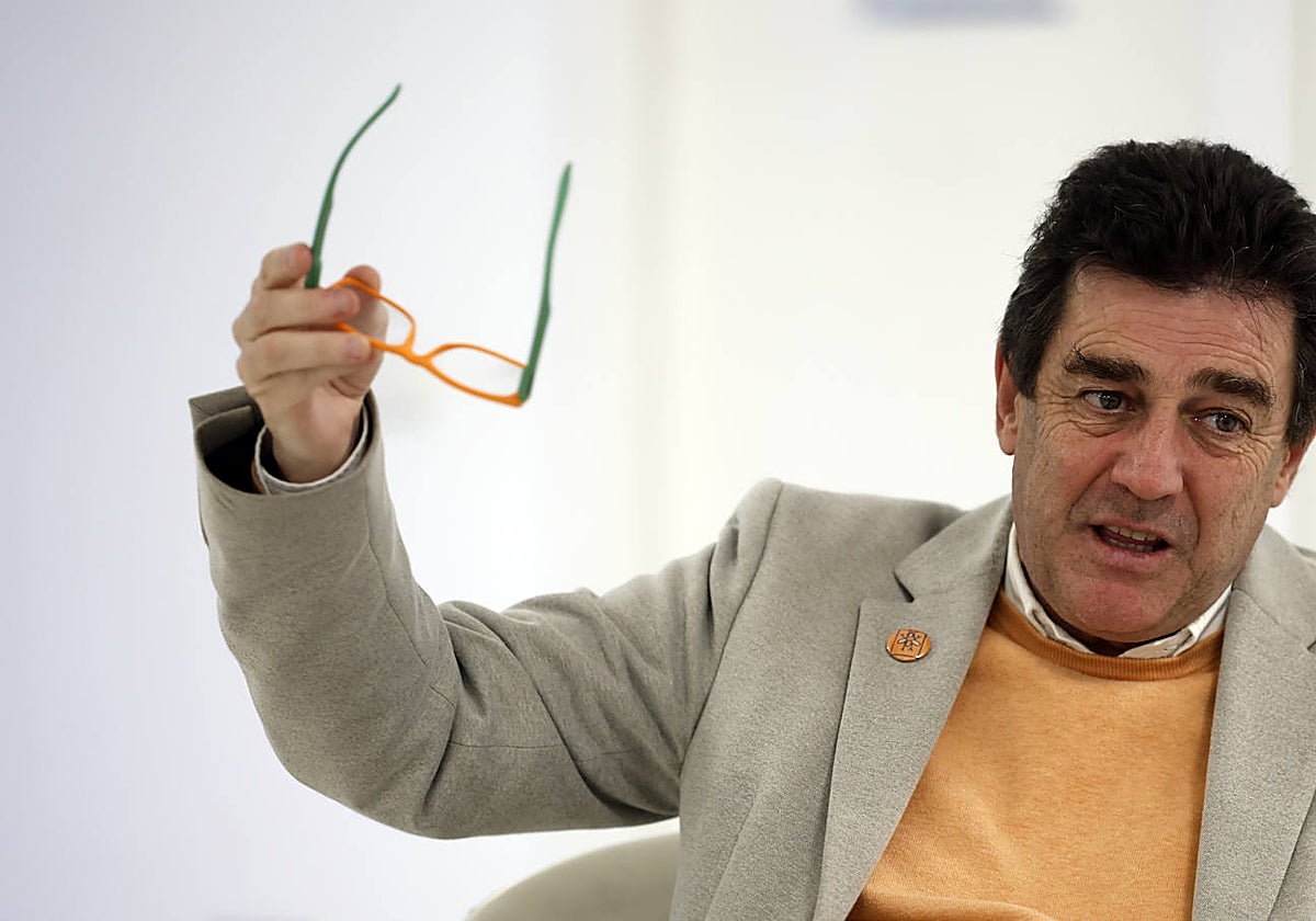 Ramírez, durante la entrevista en la Redacción de SUR.