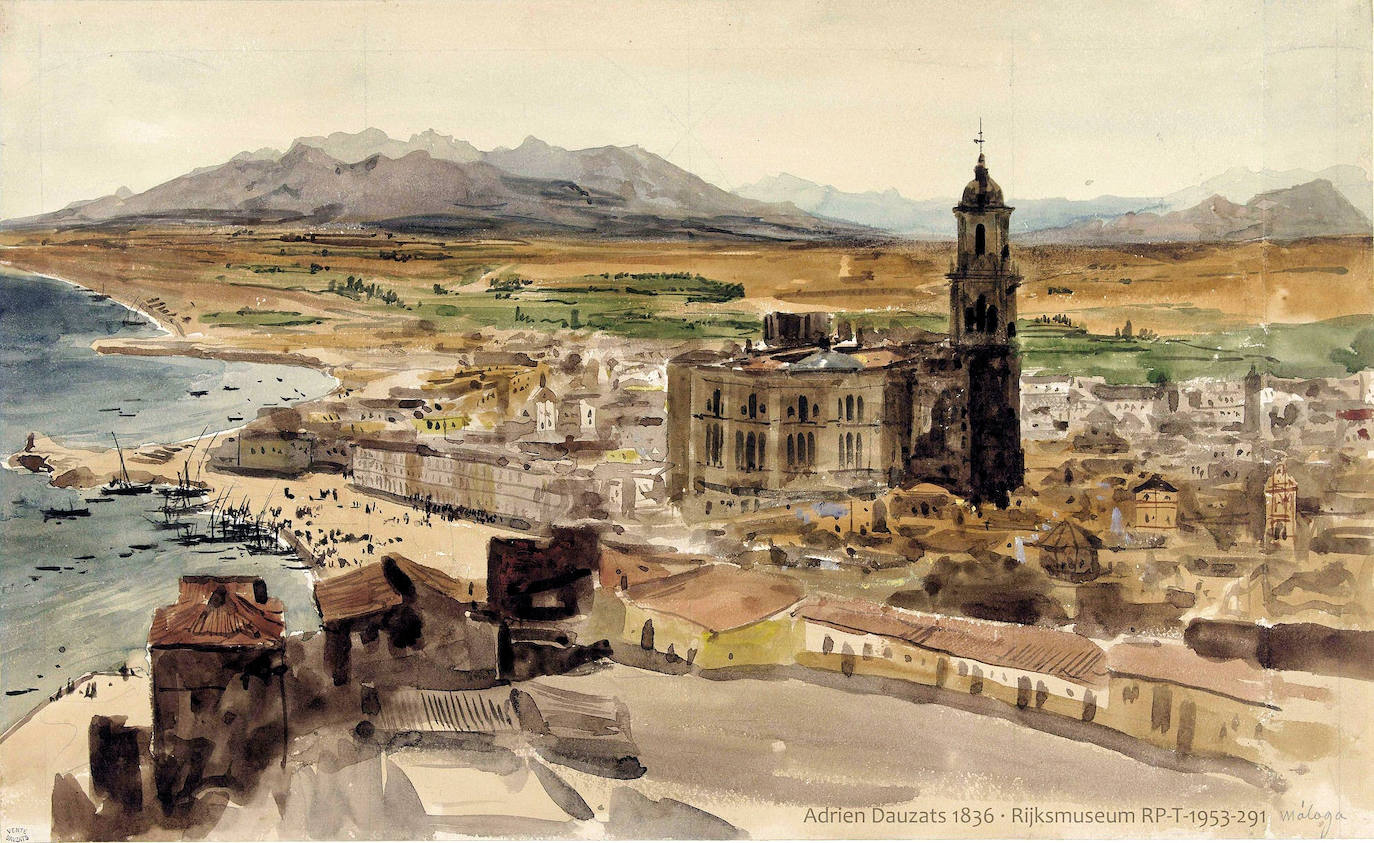 Málaga. Adrien Dauzats (1836).
