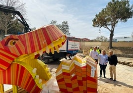 Un dinosaurio multijuegos, entre las novedades del renovado Parque Natural de Fuengirola