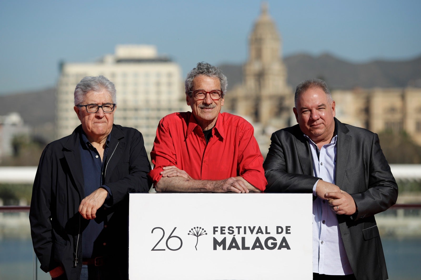 Equipo de la película 'El mundo de Nelsito', de Fernando Pérez. Con la presencia del director y los productores José María Morales, Danilo Patricio León Alonso, Gustavo Fernández Pascual y Ramón Suárez. 