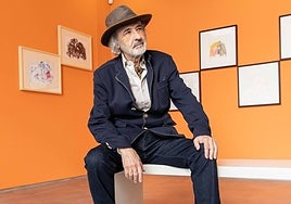 Jorge Rando, en la presentación de la exposición en el museo que lleva su nombre.