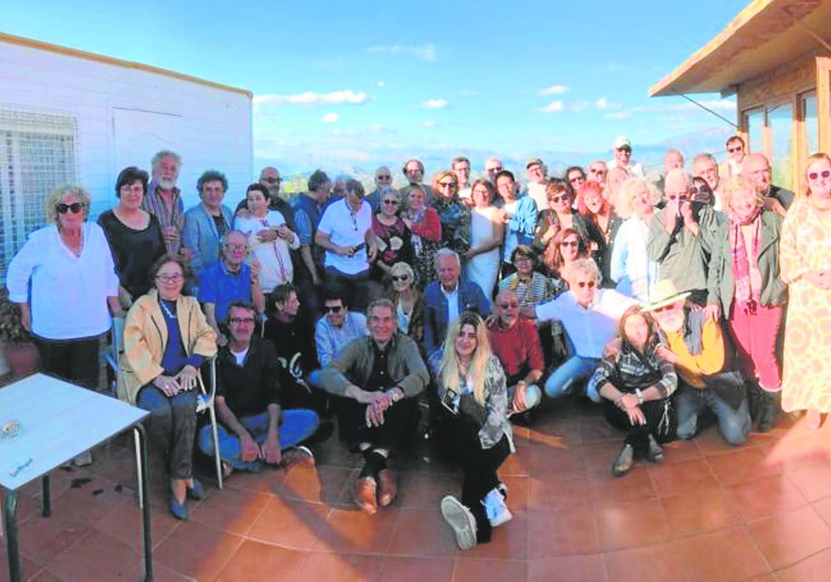Encuentro de amigos de Robert Harvey en Iznate