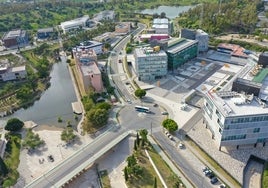 Vista aérea de Málaga TechPark.