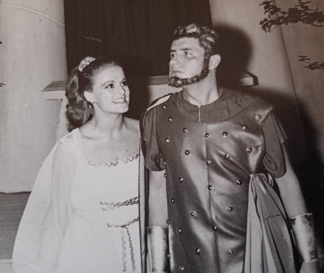 El actor malagueño con Marta Puch en la obra Ifigenia, en 1967