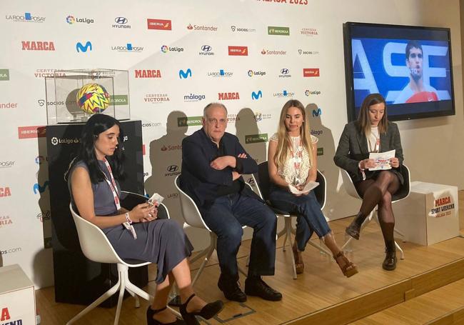 Tebas, Tebas, en el acto de este viernes por la tarde en Málaga.