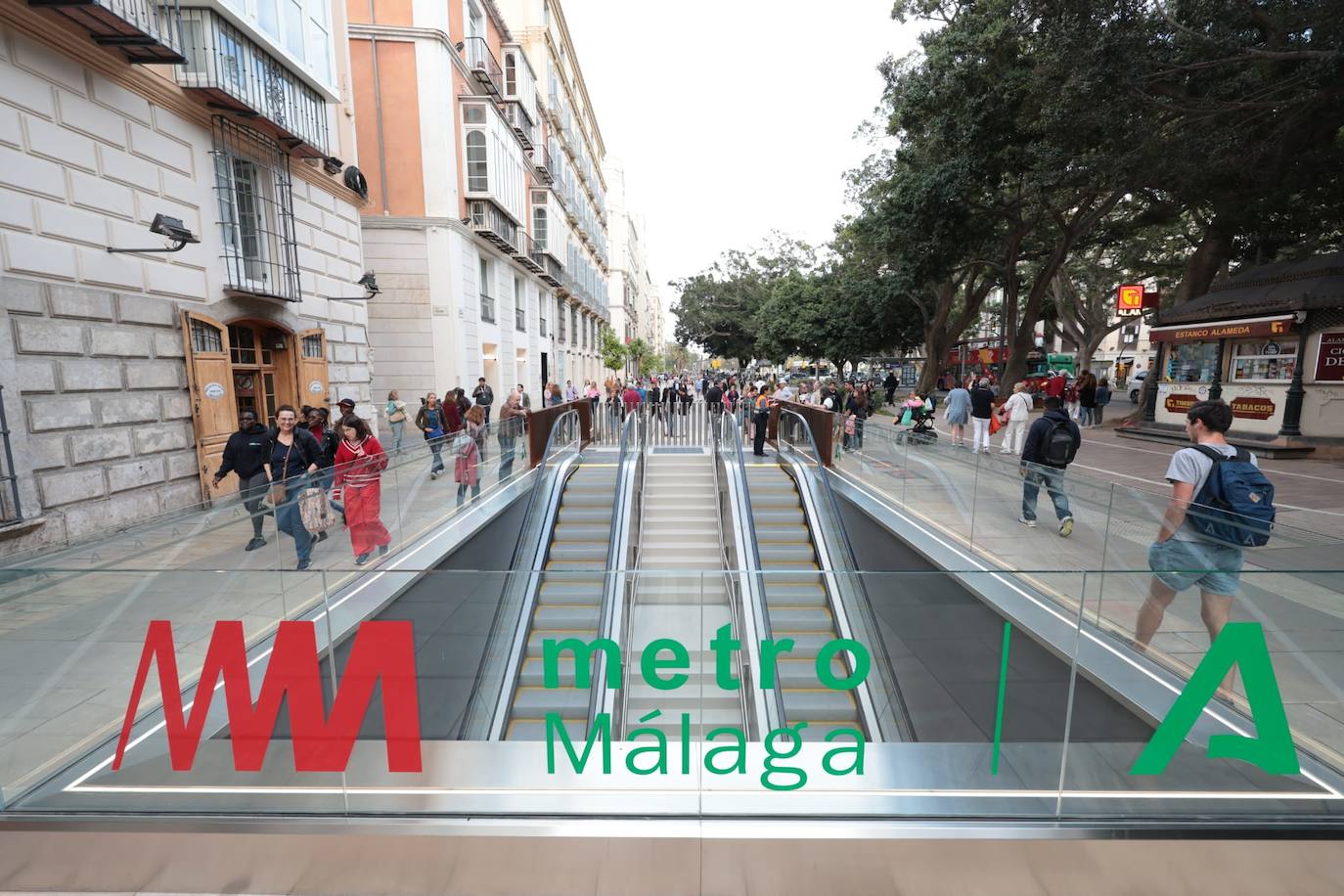 Inauguración de la llegada del Metro de Málaga al Centro