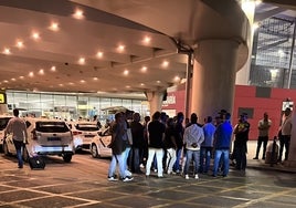 Paro de taxistas en julio del año pasado en protesta por una agresión.