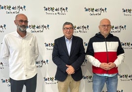 Juan García, Antonio Moreno Ferrer y Jesús Pérez Atencia, en rueda de prensa este jueves.