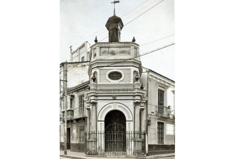 La capilla, en la década de los años cuarenta.