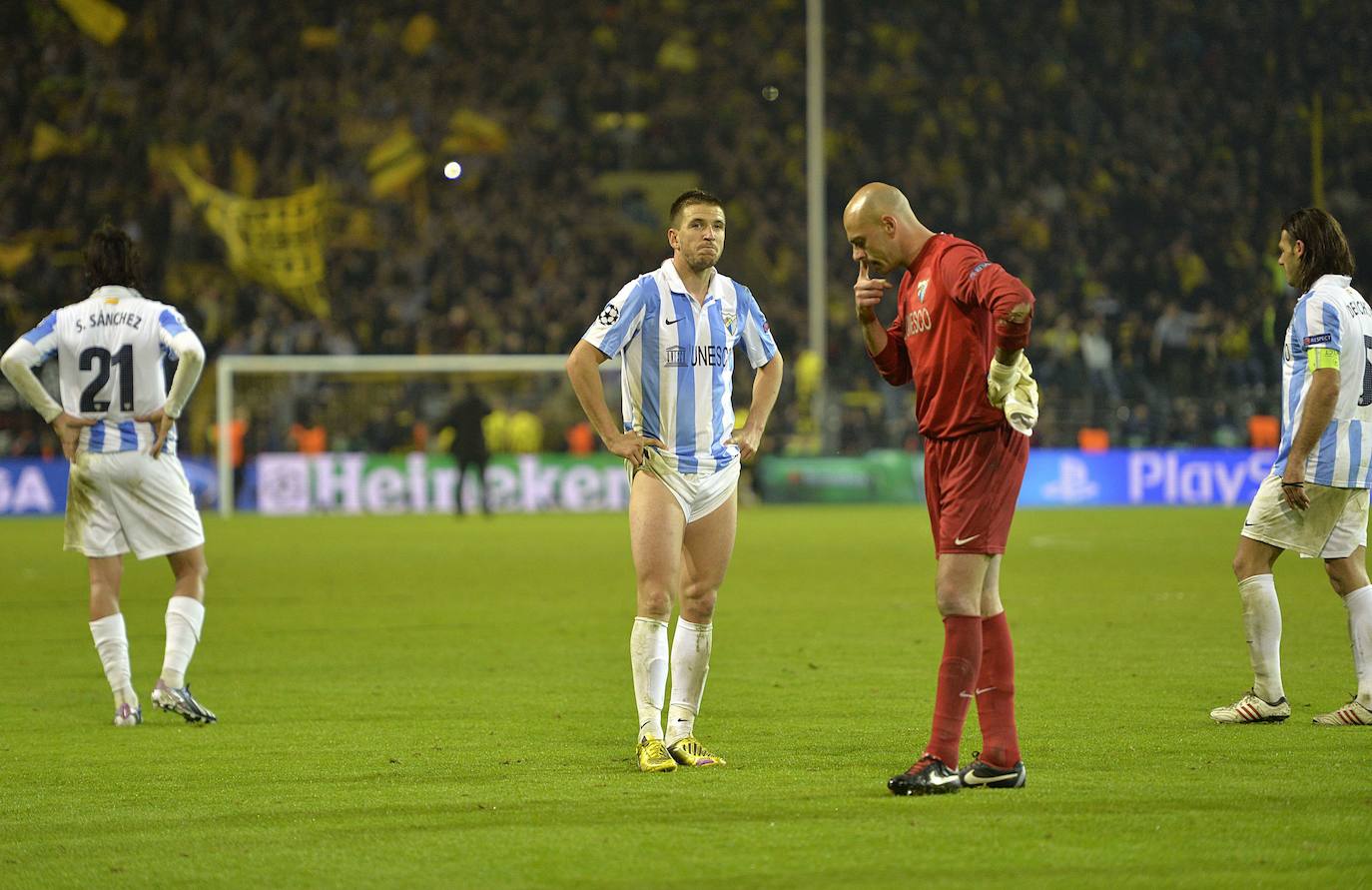 En fotos: Diez años del escándalo de la eliminación del Malaga en Dortmund en la Champions