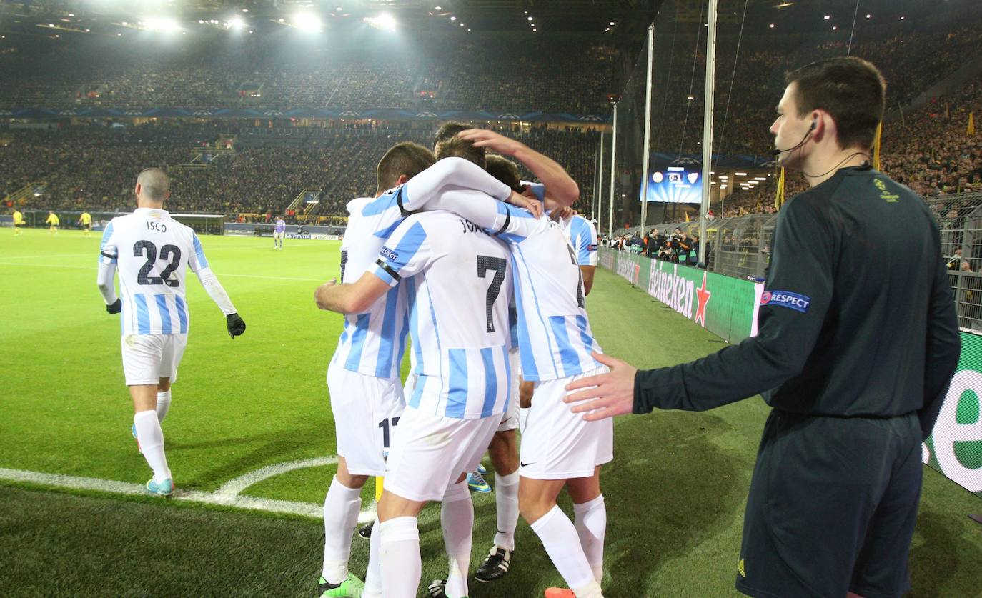 En fotos: Diez años del escándalo de la eliminación del Malaga en Dortmund en la Champions