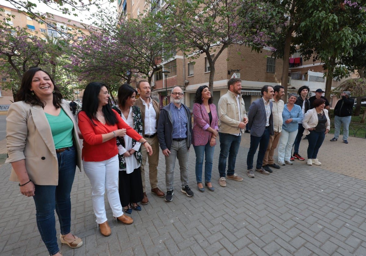 Representantes de las seis formaciones de Con Málaga.