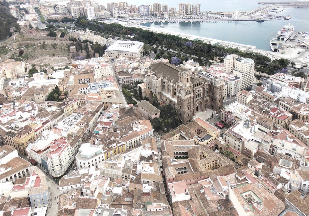 Recreación de la Catedral, con el tejado a dos aguas proyectado.