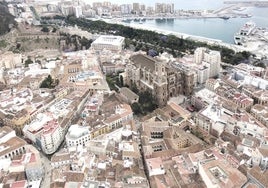 Recreación de la Catedral, con el tejado a dos aguas proyectado.