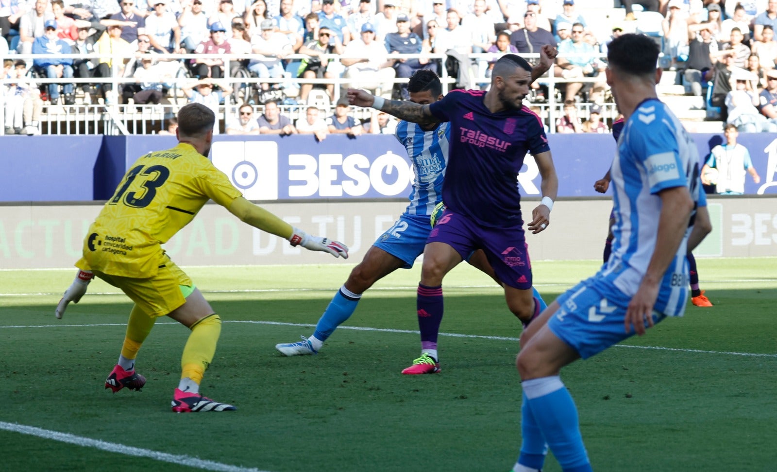 Las mejores imágenes del partido Málaga-Cartagena