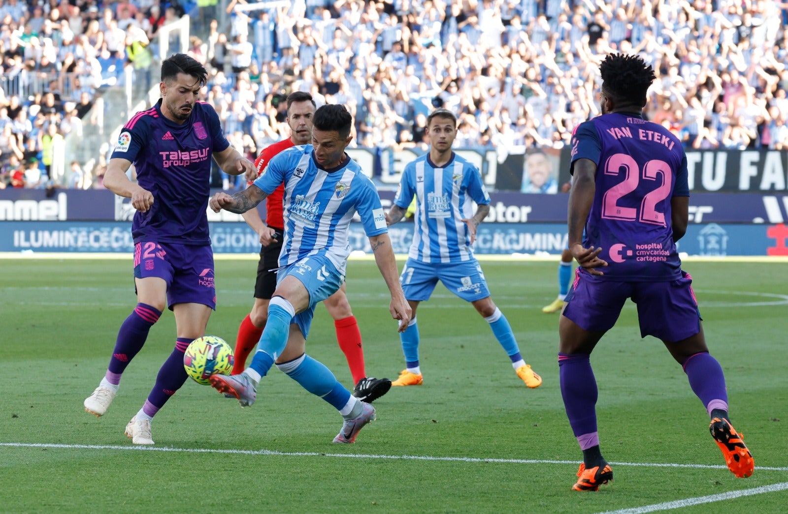 Las mejores imágenes del partido Málaga-Cartagena